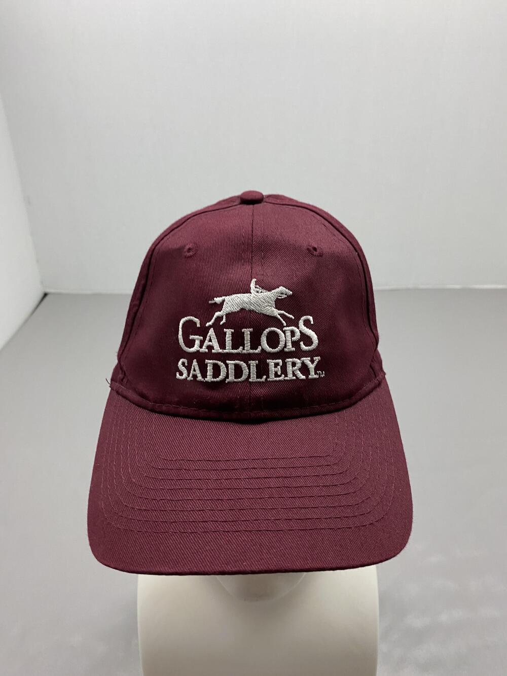 Gallops Saddlery Hat Cap Strap Back One Size Red Port Company Baseball Cap
